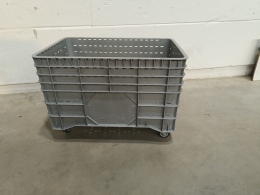 Mobiele kunststofbak - 300 liter 